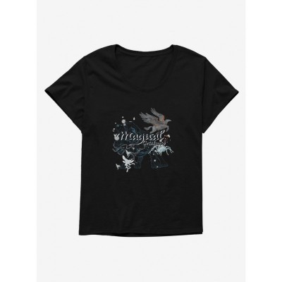 Harry Potter Enchanted Beasts Graphic Tee for Plus Size Women