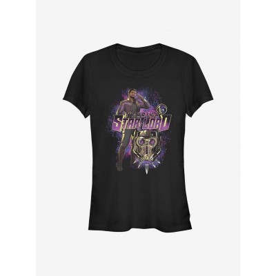 Marvel Girls T-Shirt - T'Challa Star-Lord Graphic Tee - Junior Size
