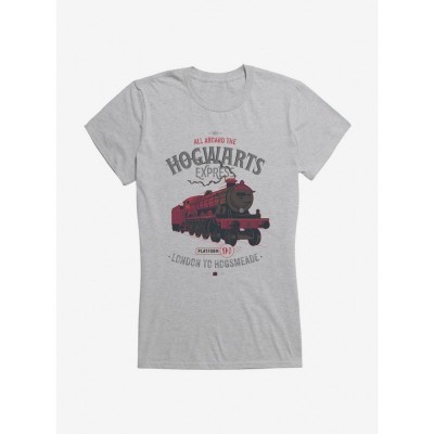 Harry Potter Hogwarts Express T-Shirt for Girls in Grey