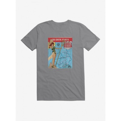 DC Comics Bombshells Mera Lightweight Coastal Route Tee for Men