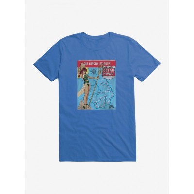 DC Comics Bombshells Mera Lightweight Coastal Route Tee for Men