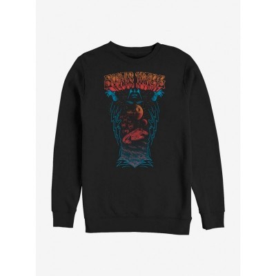 Psychedelic Star Wars Vader Crewneck Sweatshirt - Men's Black