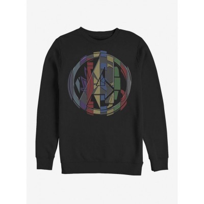 Marvel Avengers: Endgame Badge Mashup Sweatshirt - Men's Black