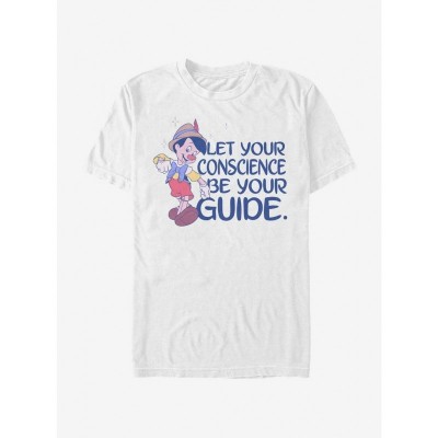 Disney Pinocchio Conscious Heart Men's T-Shirt - White