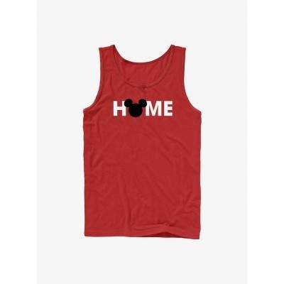Disney Men's Comfortable Red Mickey Mouse Graphic Tank Top