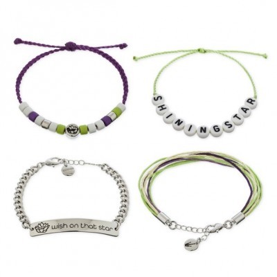 Inspired Disney Tiana Youth Friendship Bracelet Set - The Princess and the Frog ily 4EVER