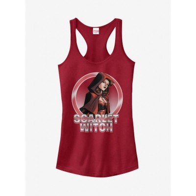 Marvel Girls Scarlet Witch Grey Circle Tank Top