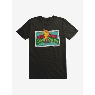 Mighty Morphin Power Rangers Colored Sketch Logo Men's Cotton T-Shirt