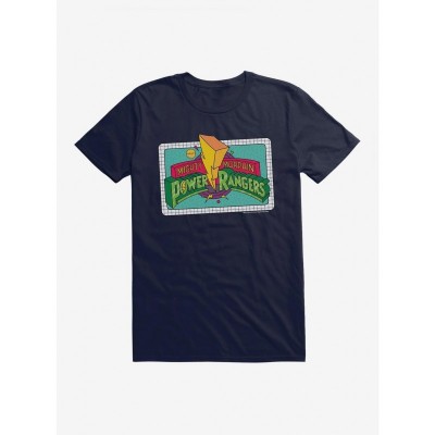 Mighty Morphin Power Rangers Colored Sketch Logo Men's Cotton T-Shirt