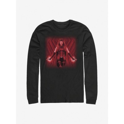 Marvel Scarlet Witch WandaVision Long-Sleeve T-Shirt - Black Men's