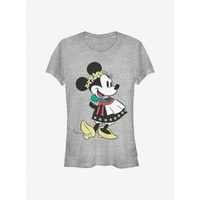Disney Grey Minnie Mouse Dirndl T-Shirt for Girls