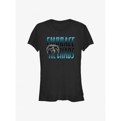 Marvel Moon Knight Graphic Tee for Girls - Lightweight Black Cotton