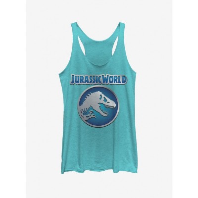 Jurassic World Circle Logo Blue T-Shirt for Girls