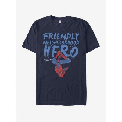 Marvel T-Shirt - Friendly Neighborhood Hero Spider-Man - Navy Blue
