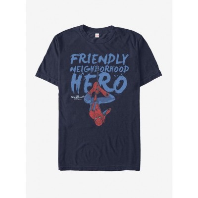 Marvel T-Shirt - Friendly Neighborhood Hero Spider-Man - Navy Blue