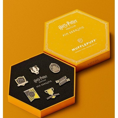 Hufflepuff Fan Club Pin Set - 6-Piece Enamel Pins
