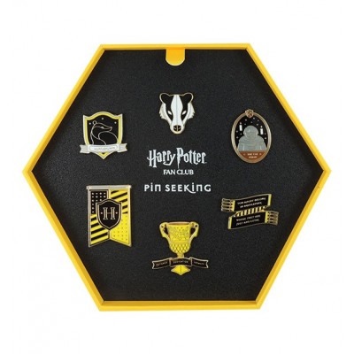 Hufflepuff Fan Club Pin Set - 6-Piece Enamel Pins