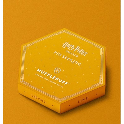 Hufflepuff Fan Club Pin Set - 6-Piece Enamel Pins