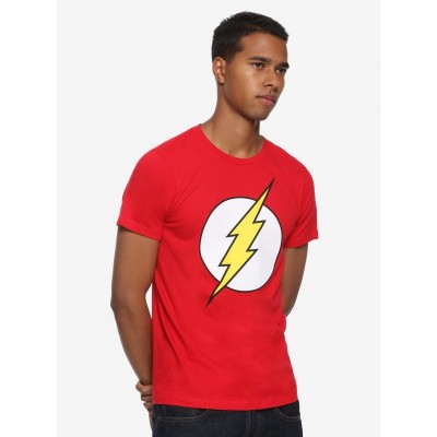 DC Comics Classic Flash Men's Cotton Cosplay T-Shirt