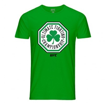 Men's Official UFC St. Patrick's Day Octagon Tee - Green Cotton