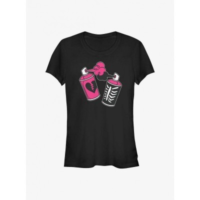 Fortnite Spray Art Girls T-Shirt - Junior Sizes in Black