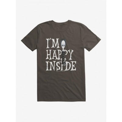 Addams Family Happiness Inside Unisex T-Shirt - Black