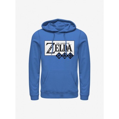 Nintendo Nineties Zelda Link Hoodie - Blue for Men
