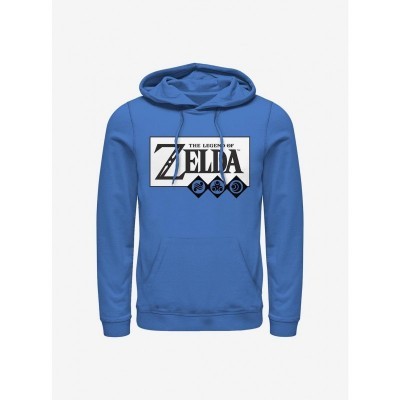 Nintendo Nineties Zelda Link Hoodie - Blue for Men