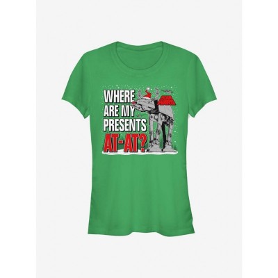 Star Wars AT-AT Girls T-Shirt - Junior Sizes Green