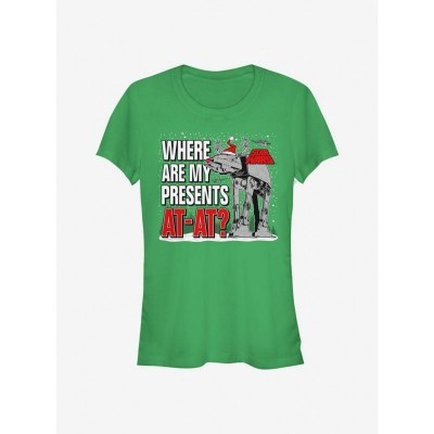 Star Wars AT-AT Girls T-Shirt - Junior Sizes Green