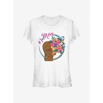 Star Wars Wookiee Mom Tee for Girls - Junior Sizes White