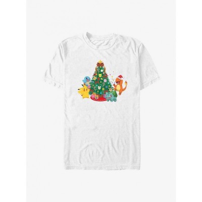 Pokemon Christmas T-Shirt for Men - White