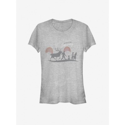 Frozen 2 Adventure Walk Grey T-Shirt for Girls