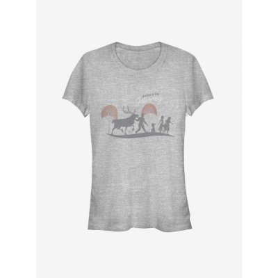 Frozen 2 Adventure Walk Grey T-Shirt for Girls