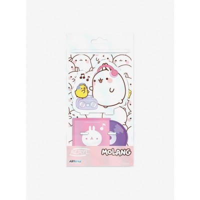 Molang Official Acryl Figure Set with Flower and Music Themes