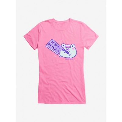 Rainylune The Frog Knife T-Shirt for Girls