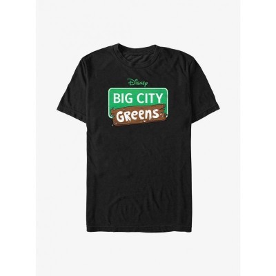 Disney Big City Greens Logo Men's T-Shirt - Black