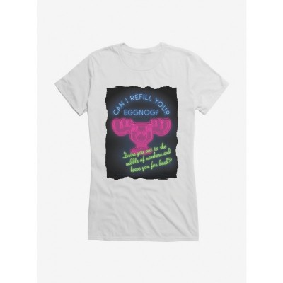 National Lampoon Christmas Vacation Neon "Can I Refill Your Eggnog" Graphic Tee