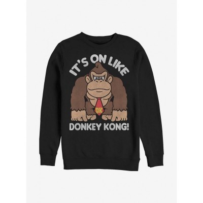 Nintendo Donkey Kong Fist Pump Unisex Crewneck - Black