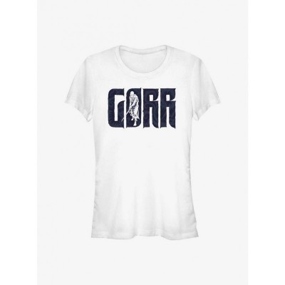 Marvel Girls Thor T-Shirt - Love and Thunder Gorr Design White Junior Size
