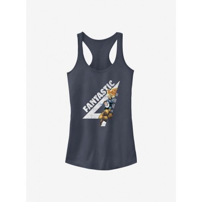 Marvel Girls Vintage Fantastically Blue Tank Top