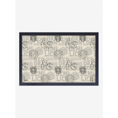 Dungeons & Dragons Dice Art in Black MDF Frame