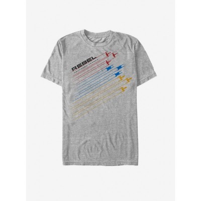 Rebel Starship Streak T-Shirt - Gray Heather for Unisex