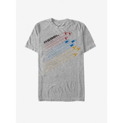 Rebel Starship Streak T-Shirt - Gray Heather for Unisex
