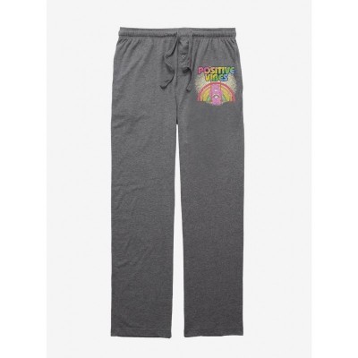 Care Bears Unisex Grey Sleep Pants with Positive Vibes