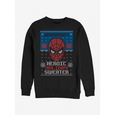 Marvel's Cozy Spider-Man Holiday Jumper for Men - Black