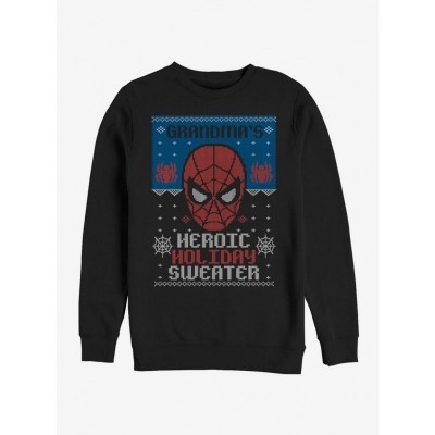 Marvel's Cozy Spider-Man Holiday Jumper for Men - Black