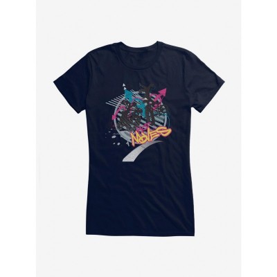 Looney Tunes Neon Girls Trendy T-Shirt