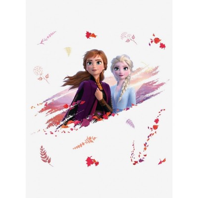 Disney Frozen 2 Elsa And Anna Giant Wall Decals, Peel and Stick, Safe for Walls, USA Made