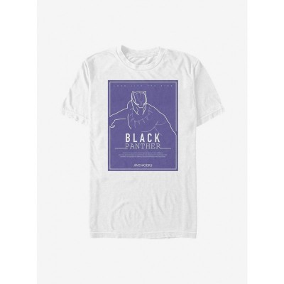 Marvel Black Panther Graphic T-Shirt - White Men's Size